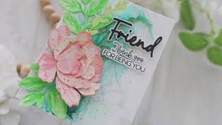 Create A Spring Card Using Watercolor Markers and Alcohol Inks