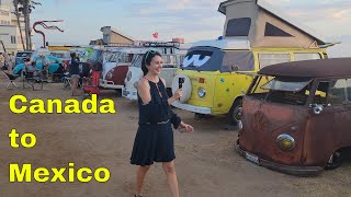 Canada to Mexico VW Driving Treffen Airhead Parts final section and VW CAMPOUT