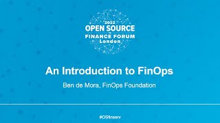 An Introduction to FinOps - Ben de Mora, FinOps Foundation