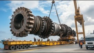 How Giant Crankshaft Is Replaced. Explore The Largest Shipyard: Landing Crafts & Cruise Ships