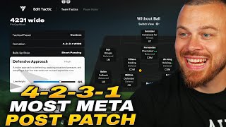 FC 25 POST PATCH MOST META 4-2-3-1 WIDE FORMATION *BEST CUSTOM TACTICS for INSANE DEFENSE & ATTACK*