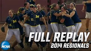 Michigan vs. Arizona State: 2014 NCAA softball regionals | FULL REPLAY