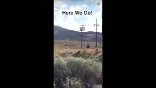 NASA Snapchat - Test firing of booster in Utah