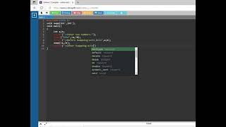 Program : Swapping of two variables by using call by reference
