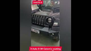 X-Auto® 9H Ceramic coating #X-Auto#car #amazing#Thar #ceramiccoating #carcoating  #youtubeshorts