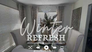 WINTER REFRESH | ELEGANT WINTER STYLING #decoratewithme