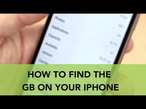 How to Find the GB on your iPhone How to Find the GB on your iPhone