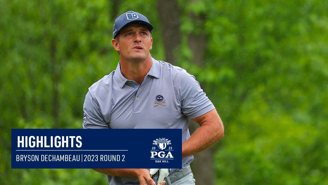 Bryson DeChambeau Shoots A 1-Over 71 | Round 2 | 2023 PGA Championship ...