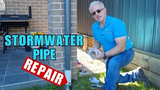 Repair PVC Storm Water Pipes Quick \u0026 Easy! DIY