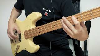 [BPM=110] 5 minutes of endurance octave finger picking practice for bass guitar