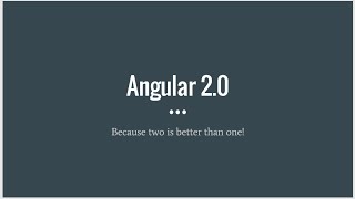 Get Started with Angular 2.0