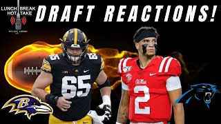 More Ravens and Panthers Draft Reactions | NBA Playoffs | LBHT Show