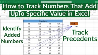 Excel で合計が特定の値になる数字を識別する方法 | Excel で前例を追跡する方法