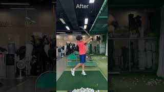 S2E6: Keep your wrist stable and rotate your arms inward  #GolfSwing #InToOut