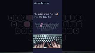 Typing The quick brown fox at over 220 WPM #fasttyping #typing #computereducation #computer