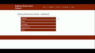 Python Django And MySQL Project on Railway Reservation System