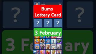 Bums Lottery Card | 2 February Bums Lottery card | Bums Today Lottery Card | Bums Combo Card