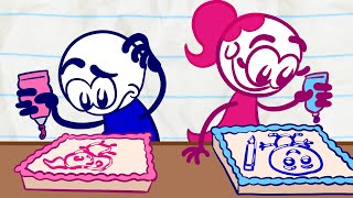 Pencilmate's CAKE FEAST | Animated Cartoons Characters | Animated Short Films | Pencilmation