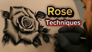 Rose Tattoo Tutorial Shaiding Techniques | Depth, Soft Gradients & Contrast