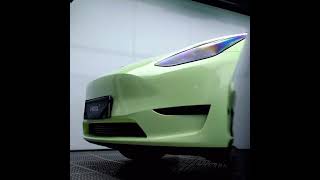 CAXVINYL Factory Direct HD PET Liner Glossy Avocado Green Car Wrap