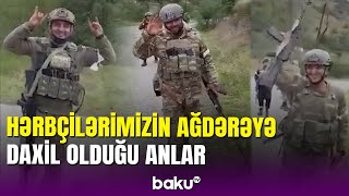 Hərbçilərimiz Ağdərədə: 30 il sonra Ağdərədən görüntülər