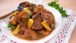 Filipino Pork Adobo w/ Pineapple - Pai's Kitchen | Filipino Recipe