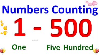 Learn Counting from 1 to 500 for Kids , 1 से 500 तक की गिनती , Math - Numbers from 1 to 500 |#Number