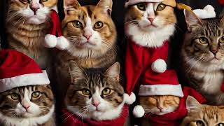 Happy Cats Wishing You a Merry Christmas