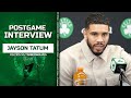 Jayson Tatum CLARIFIES Relationship with Anthony Edwards | Celtics vs Timberwolves Postgame