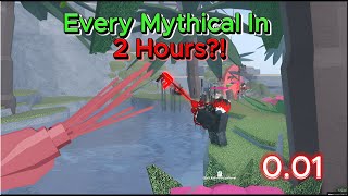 Can We Catch Every Mythical Fish In 2 Hours ? (Fisch) #roblox  #fisch #StrongestNoob101