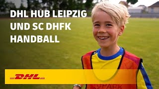 DHL Hub Leipzig & SC DHfK Handball I Speziallieferung für kleine Überflieger