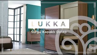 Divanev | Lukka Sürgü Kapaklı Dolap