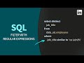 SQL Tutorial - Filter with regular expressions