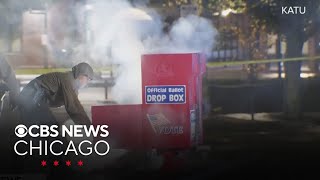 Ballot box set on fire in Washington and Oregon