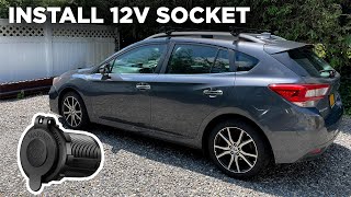 How to Install a 12V Socket in Your Car - Subaru Impreza 2018