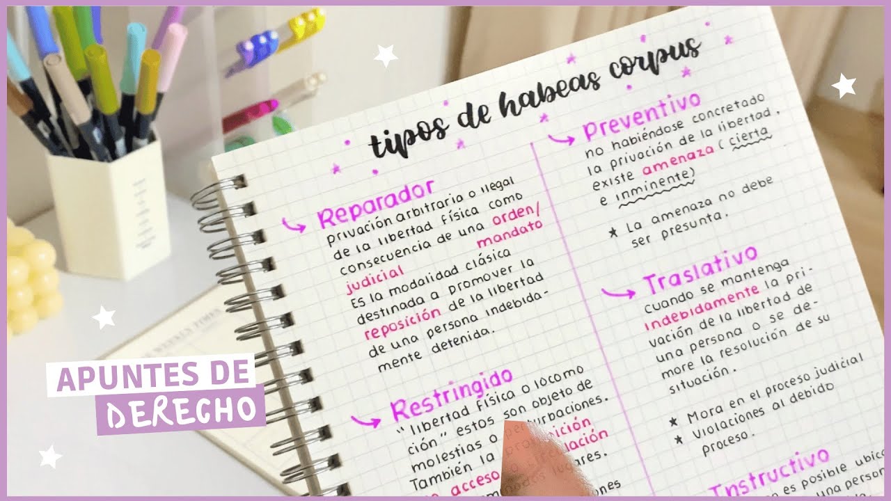 ¿Cómo Hago Mis Apuntes De Derecho? | Haz Un Apunte Conmigo 🌿📝 - YouTube