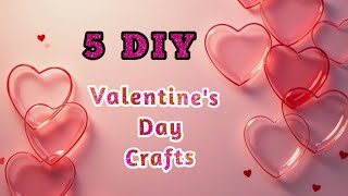 Valentine's Day Crafts: 5 Creative DIY Ideas for Gifts | 5 DIY Easy Valentine's Day Crafts