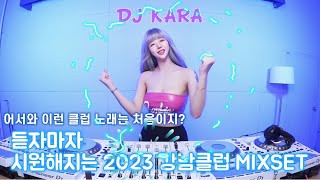 🐬DJ KARA카라🐬듣자마자 시원해지는 2023 강남클럽 MIXSET/ 어서와 처음 들어보지? 오늘도 달리자❤️‍🔥/ Korean dj