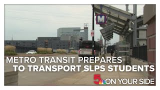Metro Transit prepares to transport St. Louis Public Schools high school students on Metro Buses