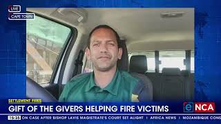 Settlement Fires | Gift of the Givers helping fire victims