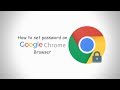 How to set a password | lock a Google Chrome browser