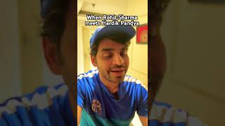 When Rohit Sharma meets Hardik Pandya #cricket  #mumbaiindians #ipl