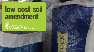 Lowest Cost Organic Matter Soil Amendment