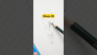 Cubos 3D con perspectiva #drawing #dibujo #art