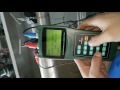 how to operate handheld ultrasonic flowmeter