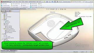 SolidWorks Plastics - Mesh Refinement (Shell Mesh)