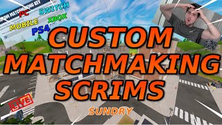 🔴Custom Matchmaking Scrims With Viewers | Xbox PS4 PC | Fortnite Live Stream (ReRun)