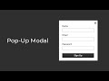 Create Modal in HTML, CSS, JavaScript