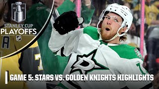 Dallas Stars vs Vegas Golden Knights Western Conference Final Gm 5 Full Game Highlights