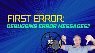 Your First Python 🐍 Error 😵 Message - Critical Skill To Learn